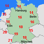 Vorhersage Di, 29.10. Deutschland