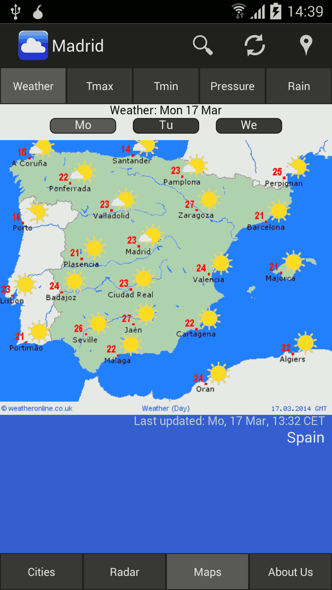 mobile weather maps